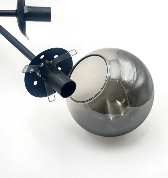 Brilagi - Prisadený luster MALIVA 6xE14/15W/230V čierna/dymová