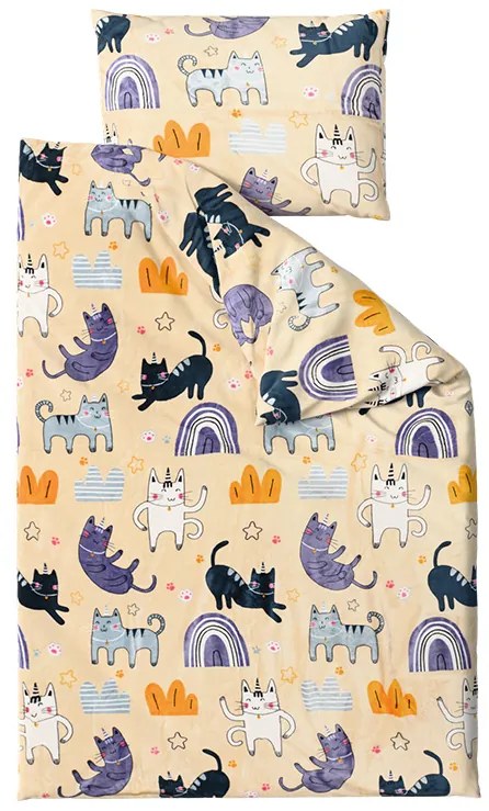 Mikroplyšové obliečky PURRSLEEP béžové Rozmer obliečky: 70 x 90 cm | 140 x 200 cm