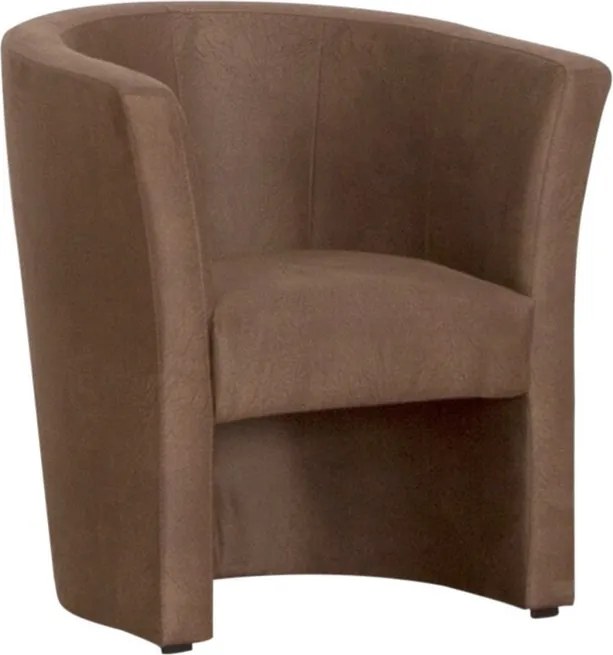 Kreslo Mini, hnedá látka