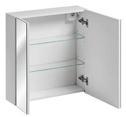 CMD Kúpeľňové zrkadlo LEONARDO WHITE 84-60-B-2D