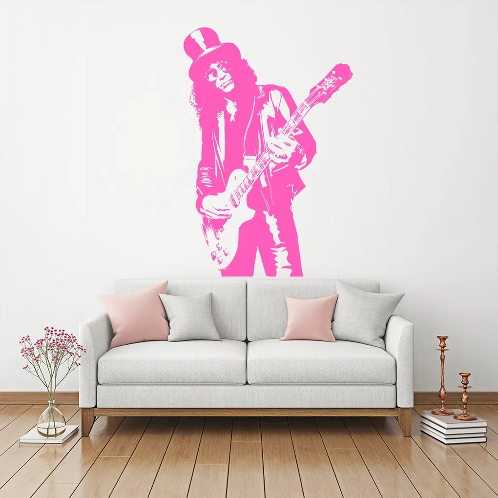 Veselá Stena Samolepka Slash Farba: žlutá, Veľkosť: 60 x 87 cm