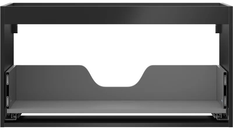 Mexen Box-A, závesná skrinka 90 cm, 1 zásuvka, čierna matná, 91AX0-0900-470-1-71