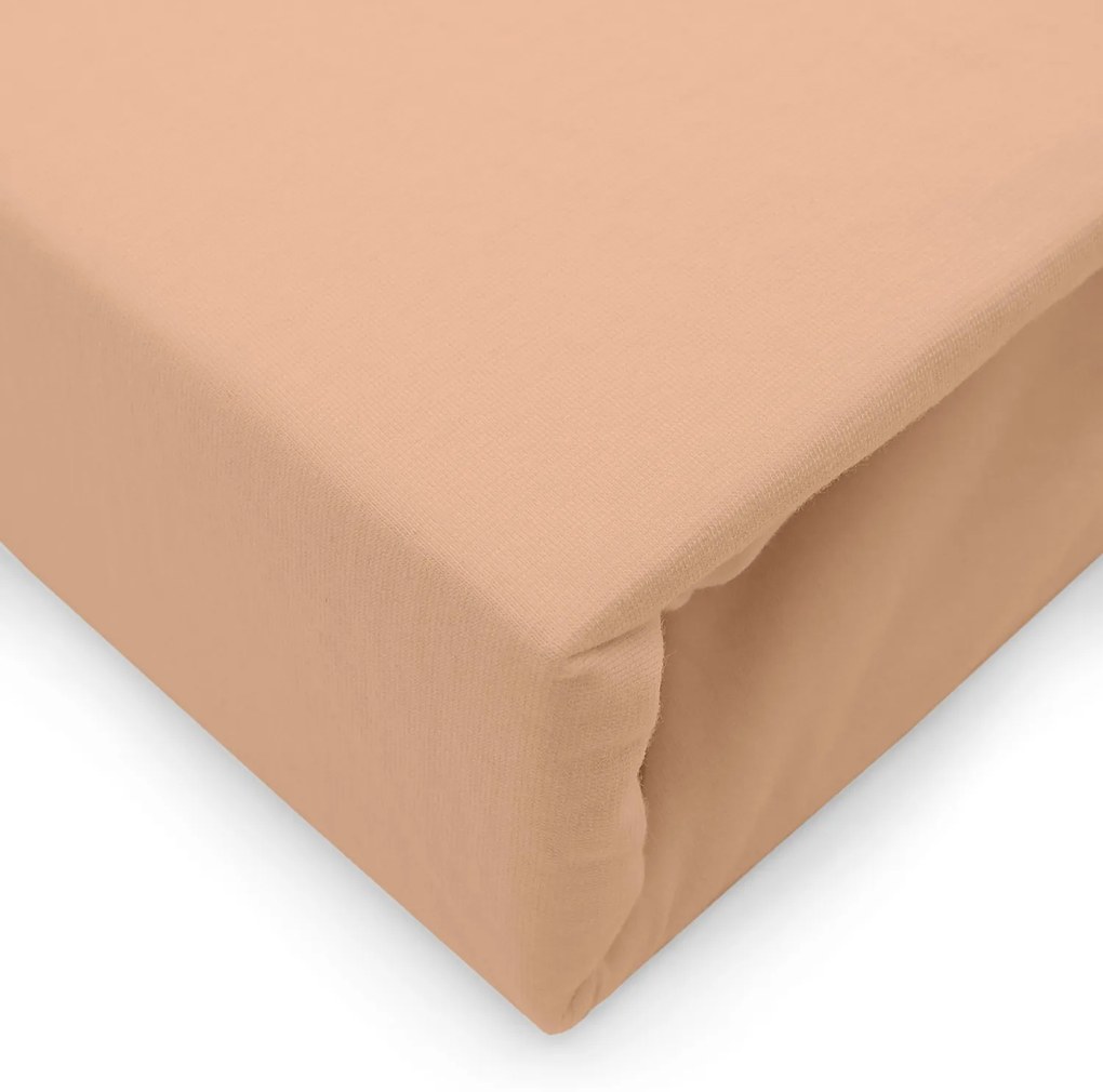 JERSEY PRESTIERADLO 140X200 CM, VÝŠKA 30 CM SVETLORUŽOVÉ