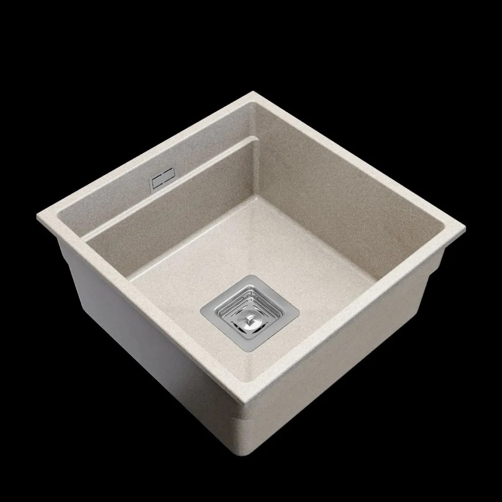 Gamma Decor 4445, 1-komorový granitový drez 440x450x215 mm, béžová, GMA-ZLE000124
