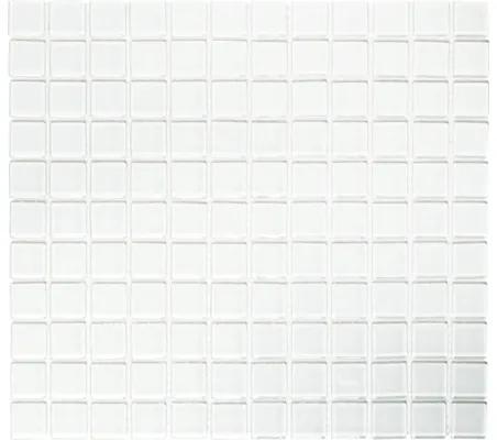 Sklenená mozaika CM 4040 biela 30,5x32,5 cm