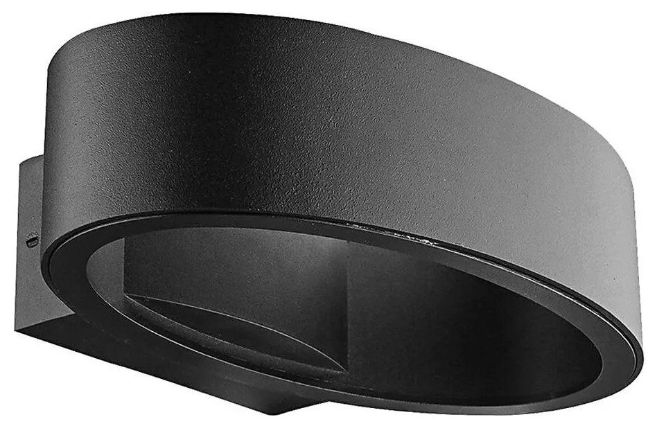 Prezent 31312 - LED Vonkajšie nástenné svietidlo REBUS LED/5W/230V IP44 čierna