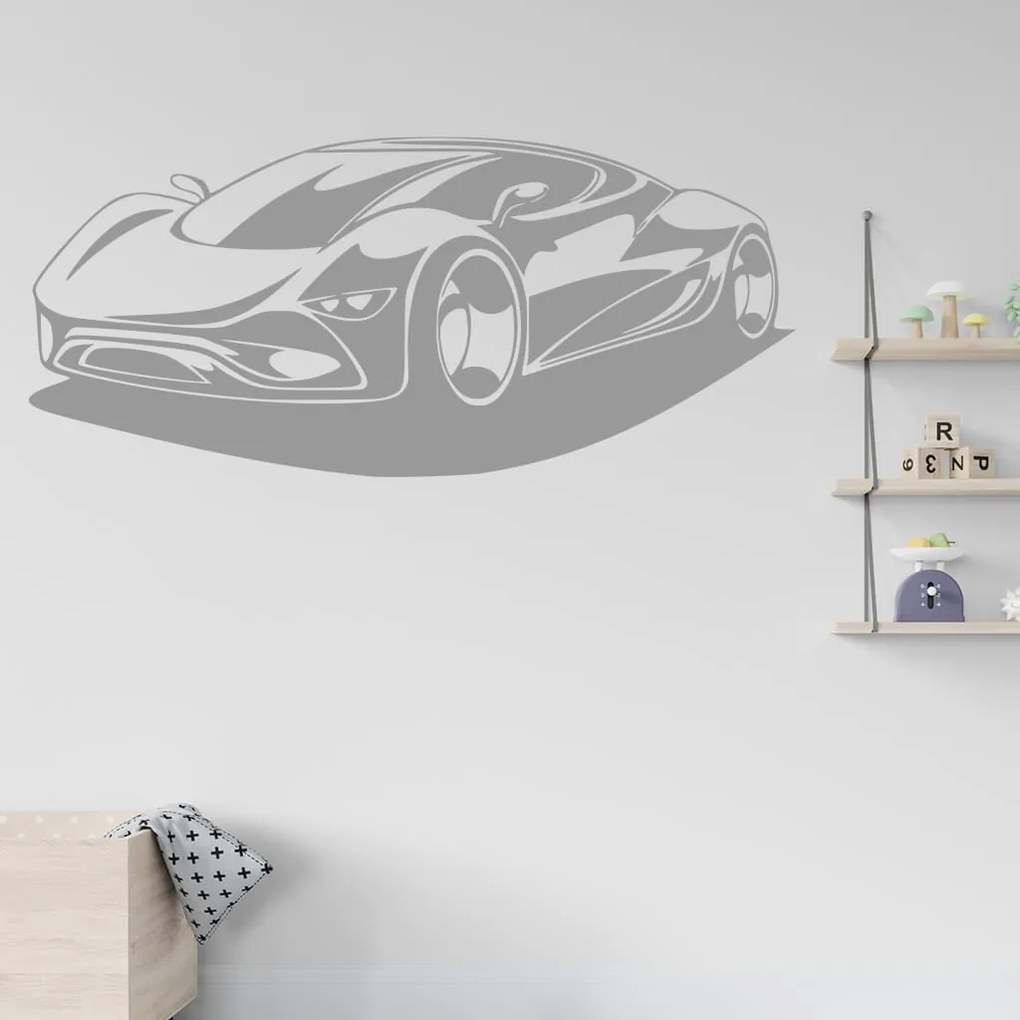 Veselá Stena Samolepka Auto budúcnosti Farba: oranžová, Veľkosť: 80 x 37 cm