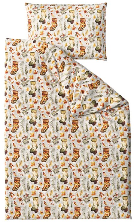 Bavlnené obliečky AUTUMN SOCKS farebné Rozmer obliečky: 70 x 90 cm | 140 x 200 cm