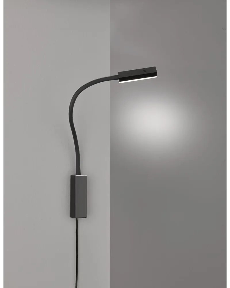 Čierne kovové LED stmievateľné bodové svietidlo Raik – Fischer &amp; Honsel