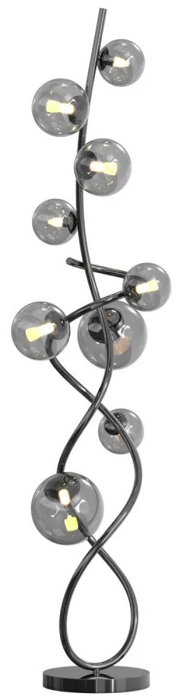 Wofi Wofi 3014-905 - LED Stojacia lampa NANCY 9xG9/3,5W/230V čierny chróm W3933