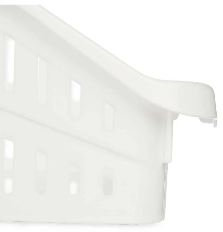 Orion Organizér, košík do chladničky aj police – ADEL plochý, biely, 26 x 30 x 10 cm