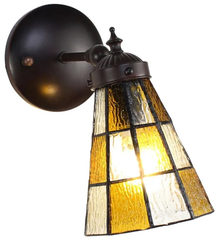 Vitrážová lampa nástenná 17*23 SKAT