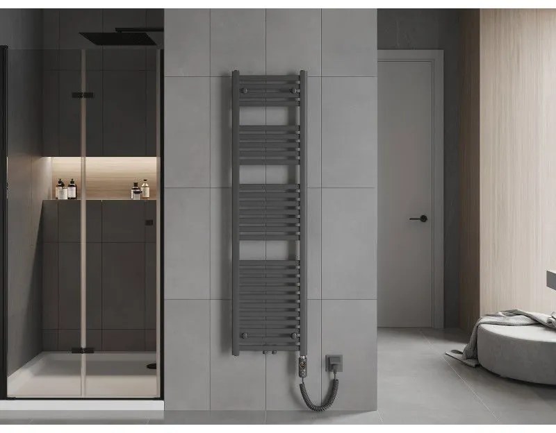 Mexen Hades, elektrické vykurovacie teleso 1500 x 400 mm, 600 W, antracitová, W104-1500-400-2600-66