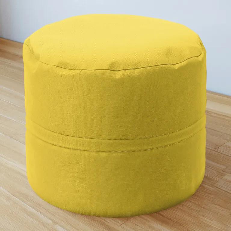 Goldea bavlnený sedacie bobek 50x40 cm - žltý 50 x 40 cm