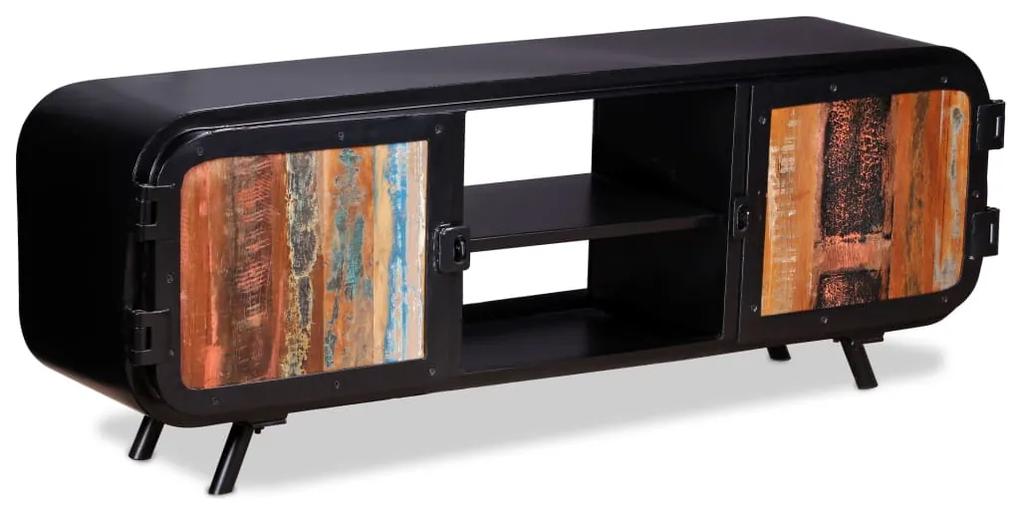 vidaXL TV skrinka, recyklované drevo 120x30x45 cm