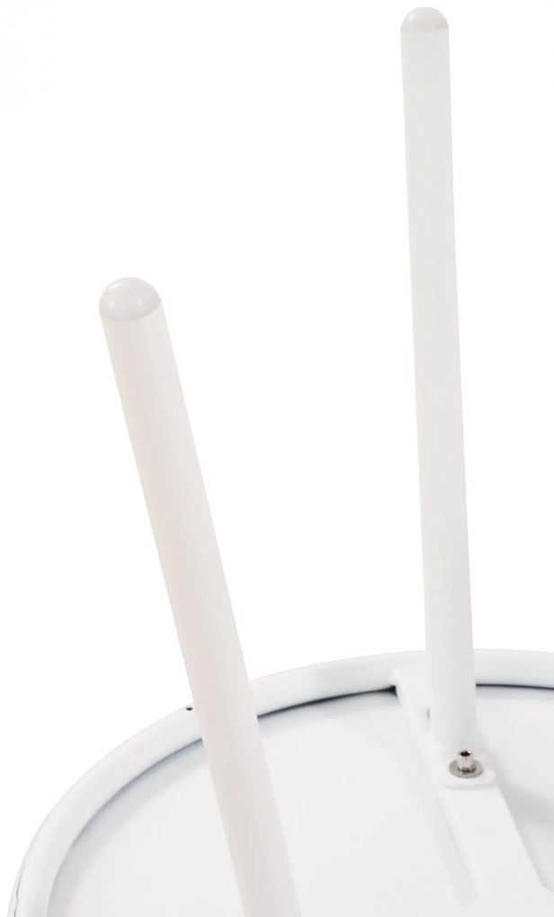 Konferenčný stolík Berea - v40 x Ø50 cm - Biela