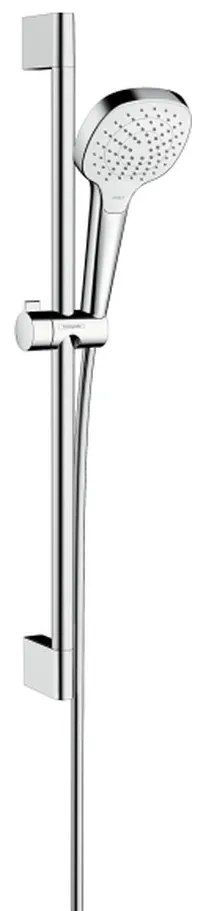 Hansgrohe Croma Select E, sprchová súprava Vario so sprchovou tyčou 65 cm, biela/chrómová, HAN-26582400