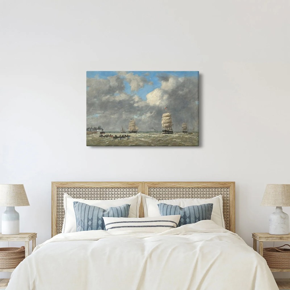 Obraz - Eugène Boudin, Le Havre, reprodukcia (90x60 cm)