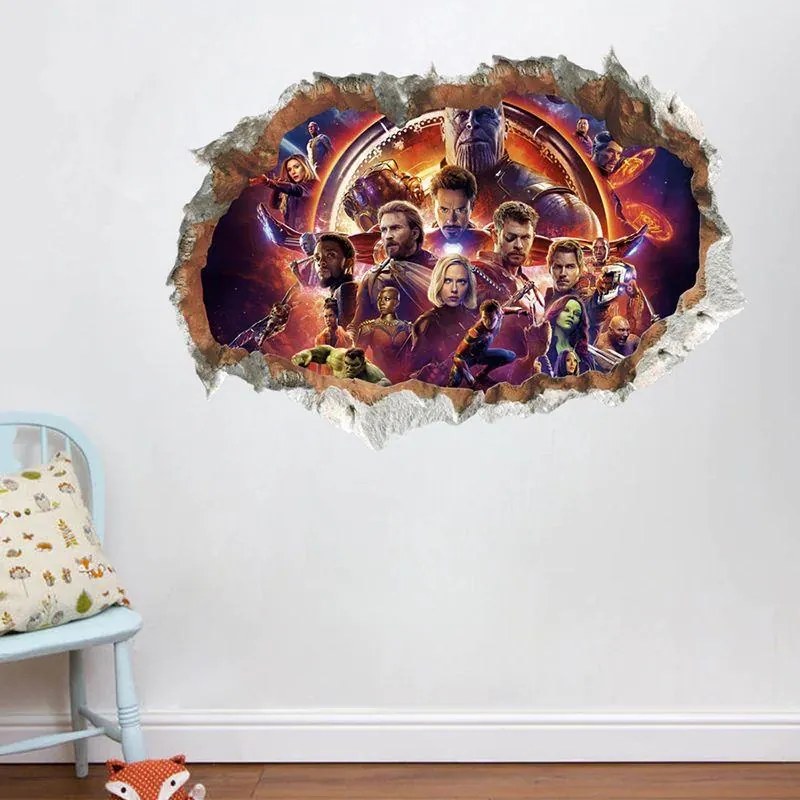 Veselá Stena Samolepka na stenu na stenu Avengers Infinity War