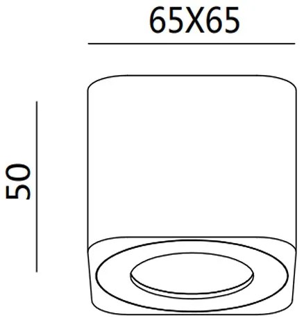 Fabas 3429-71-102 - LED bodové svietidlo PALMI LED/6W/230V