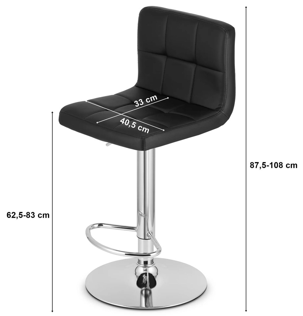 Barová stolička PROT - ekokoža čierna / základná čierna 9401 71 00 00