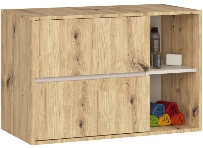 Kúpeľňová zostava VAMI béžová / dub artisan