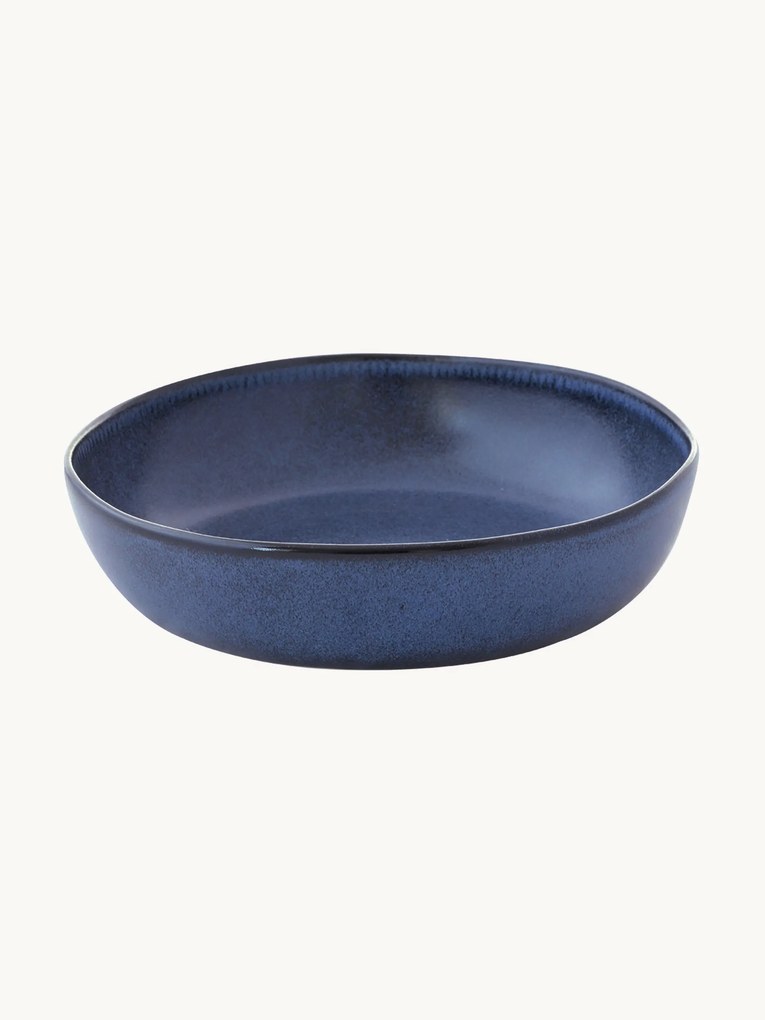 Kameninové hlboké taniere Blue Maison, 6 ks