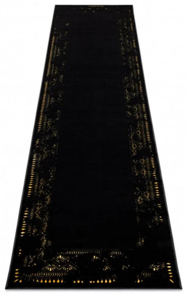 Kusový koberec Edina čierny atyp 60x250cm
