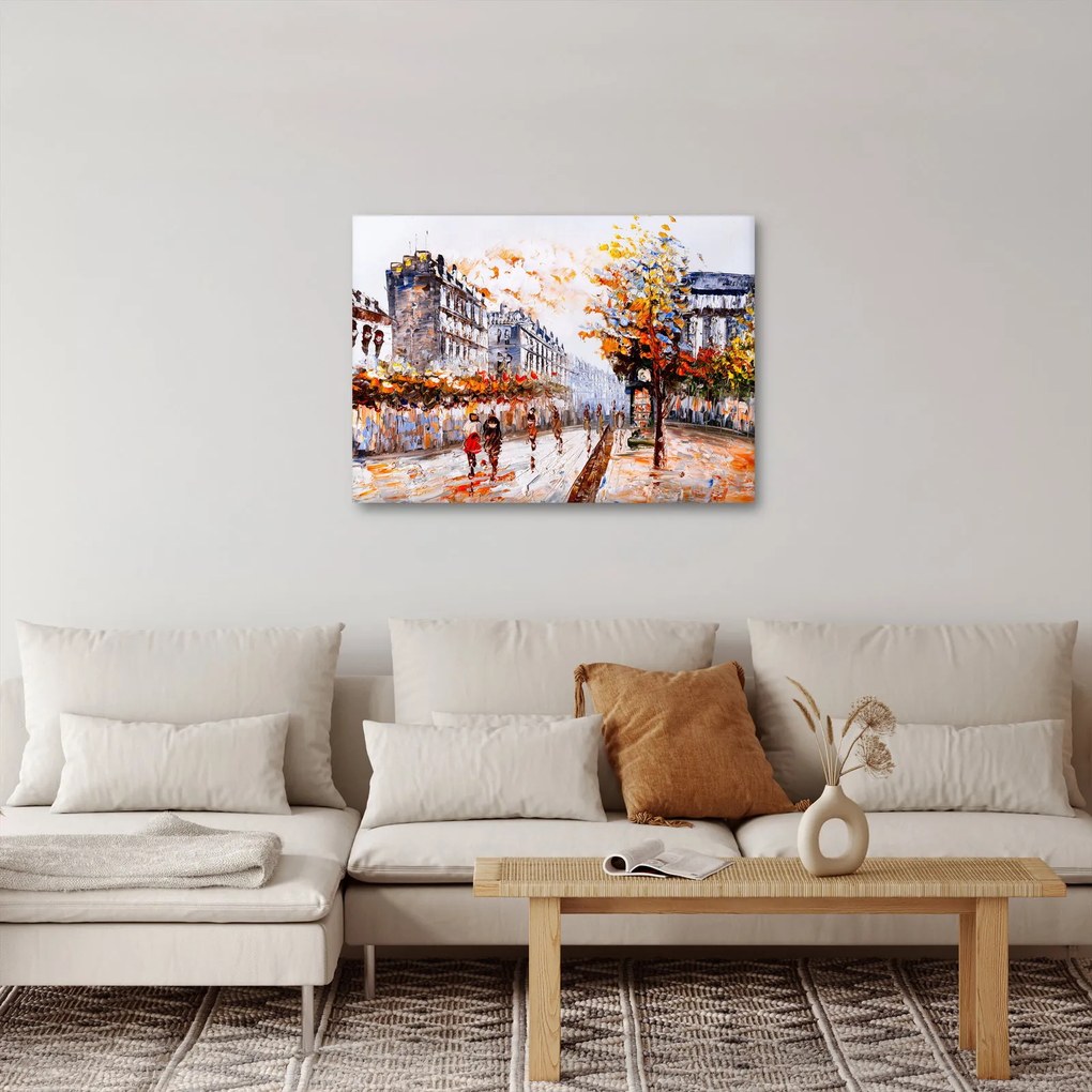 Obraz - Život v meste (70x50 cm)