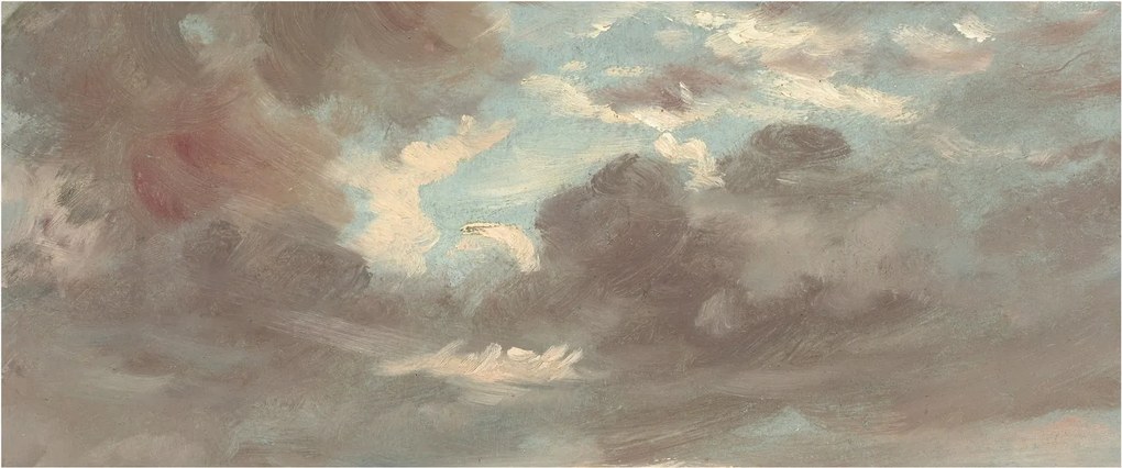 Obraz - John Constable, Cloud Study Stormy Sunset, reprodukcia (120x50 cm)