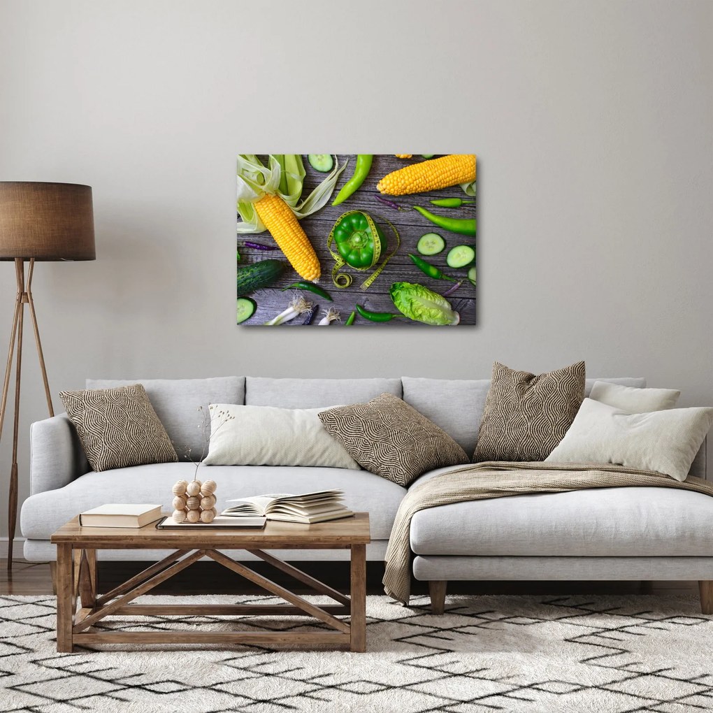 Obraz so zeleninou (70x50 cm)