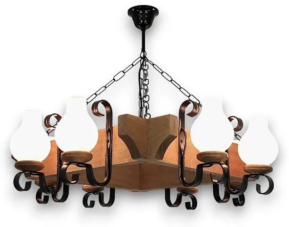 Brilagi - Luster na reťazi QUEEN 8xE14/40W/230V buk