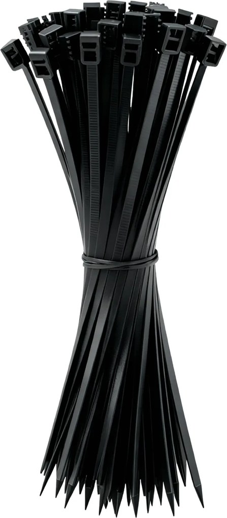 SADA 100 SVORIEK 3,6 x 300 MM ČIERNA balenie = 10 sád *3845