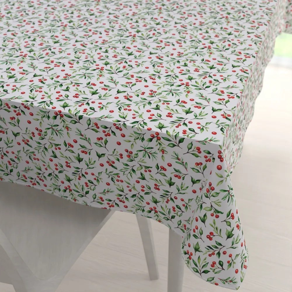 Biante Teflónový obdĺžnikový obrus TF-111 Jarabiny na bielom 60x100 cm