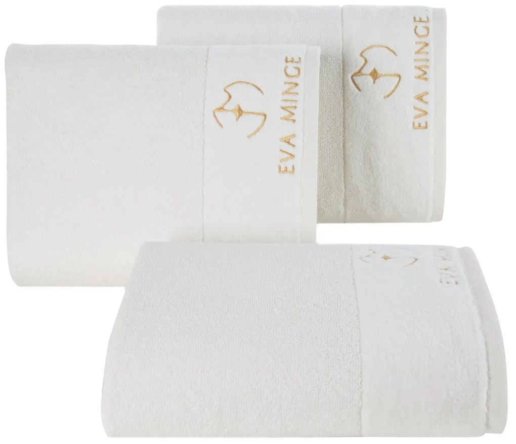 BAVLNENÝ UTERÁK EVA MINGE GAJA 30X50 CM KRÉMOVÁ