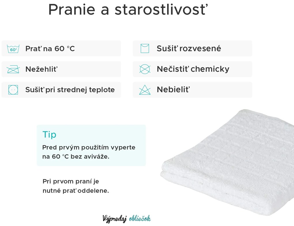 Uterák SOFT 50 x 100 cm krémový, 100% bavlna