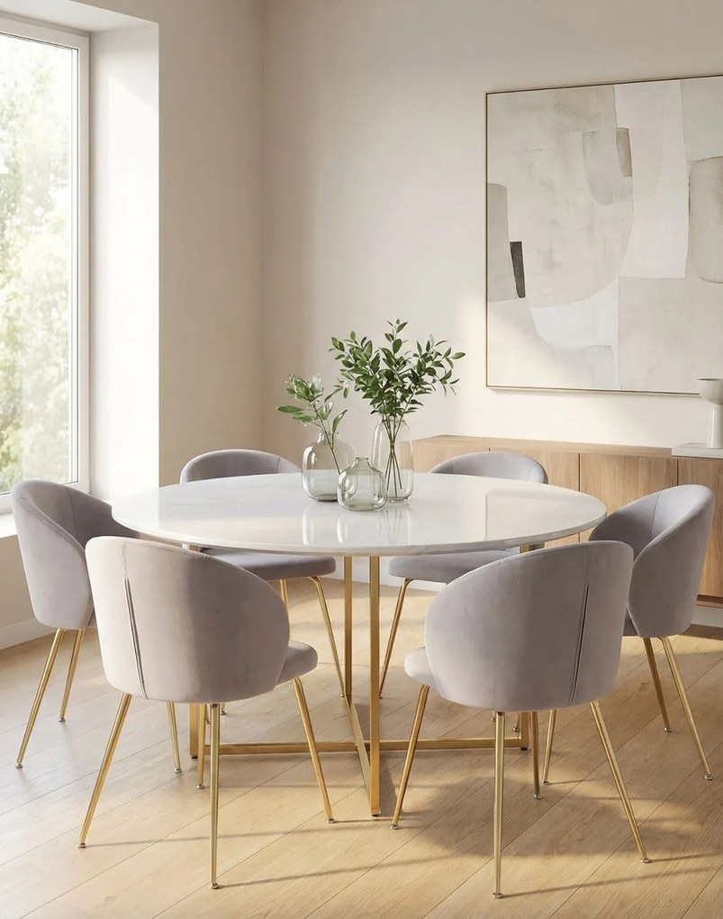 Stolička Ganta Gold šedá