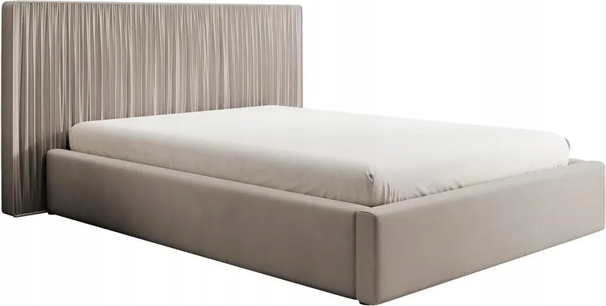 Manželská posteľ 180cm Thala 180 (rošt úl. priestor) (béžovosivá/čierna)