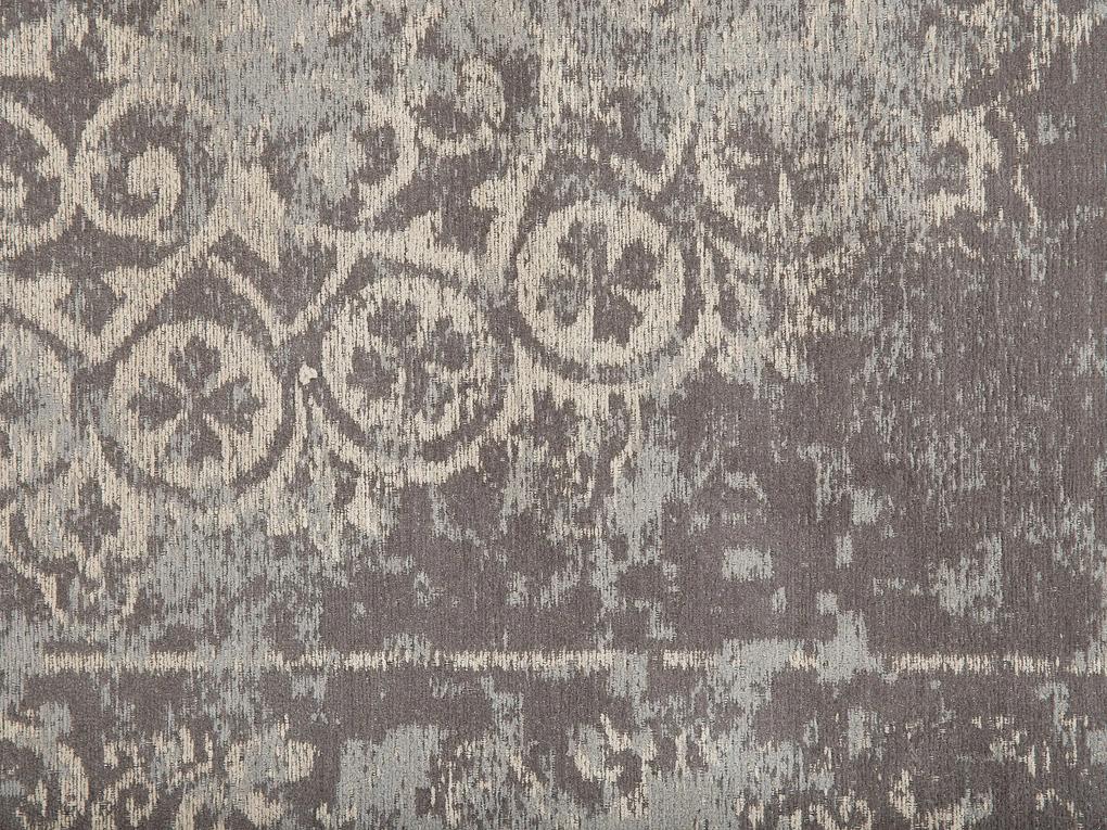 Bavlnený koberec 140 x 200 cm hnedá/sivá BEYKOZ Beliani