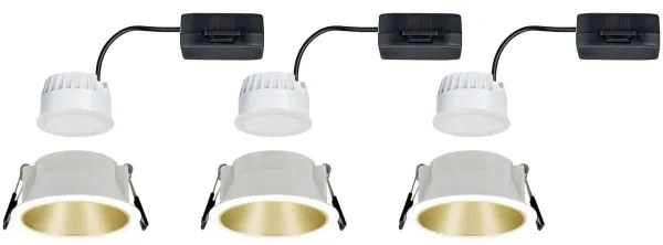 Paulmann 93406 - SADA 3xLED/6,5W IP44 Stmievateľné kúpeľňové svietidlo COLE 230V