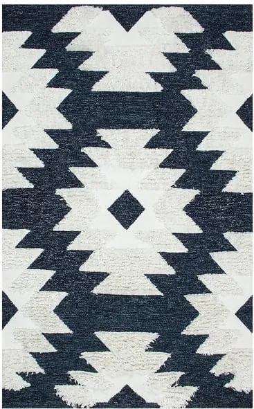 Bavlnený koberec Eco Rugs Navy Indian, 120 × 180 cm