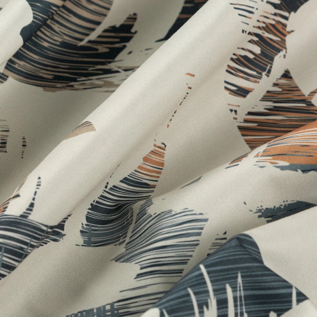 ZÁVES NA KRÚŽKOCH AMBRA 140X250 CM VZOROVANÁ