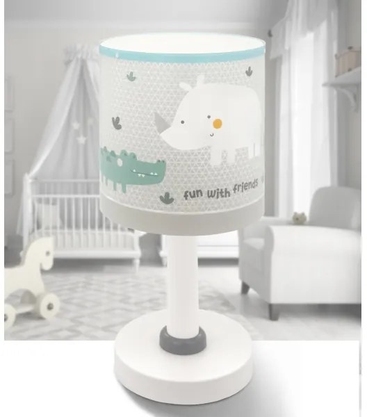 Dalber 60621 - Detská lampička RHICO AND CROCO 1xE14/8W/230V