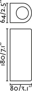 FARO 70329 - Vonkajšie nástenné svietidlo ESTELA 2xGU10/5W/230V IP65 hnedé