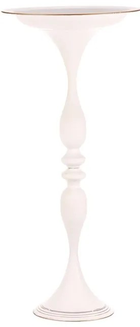 BONTEC Misa kovová - na stojane, 83 cm, aranžovacia, farba biela Farba: Biela