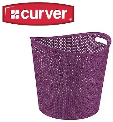 CURVER MY STYLE RATTAN 30447 Kôš na bielizeň 30 l vínová