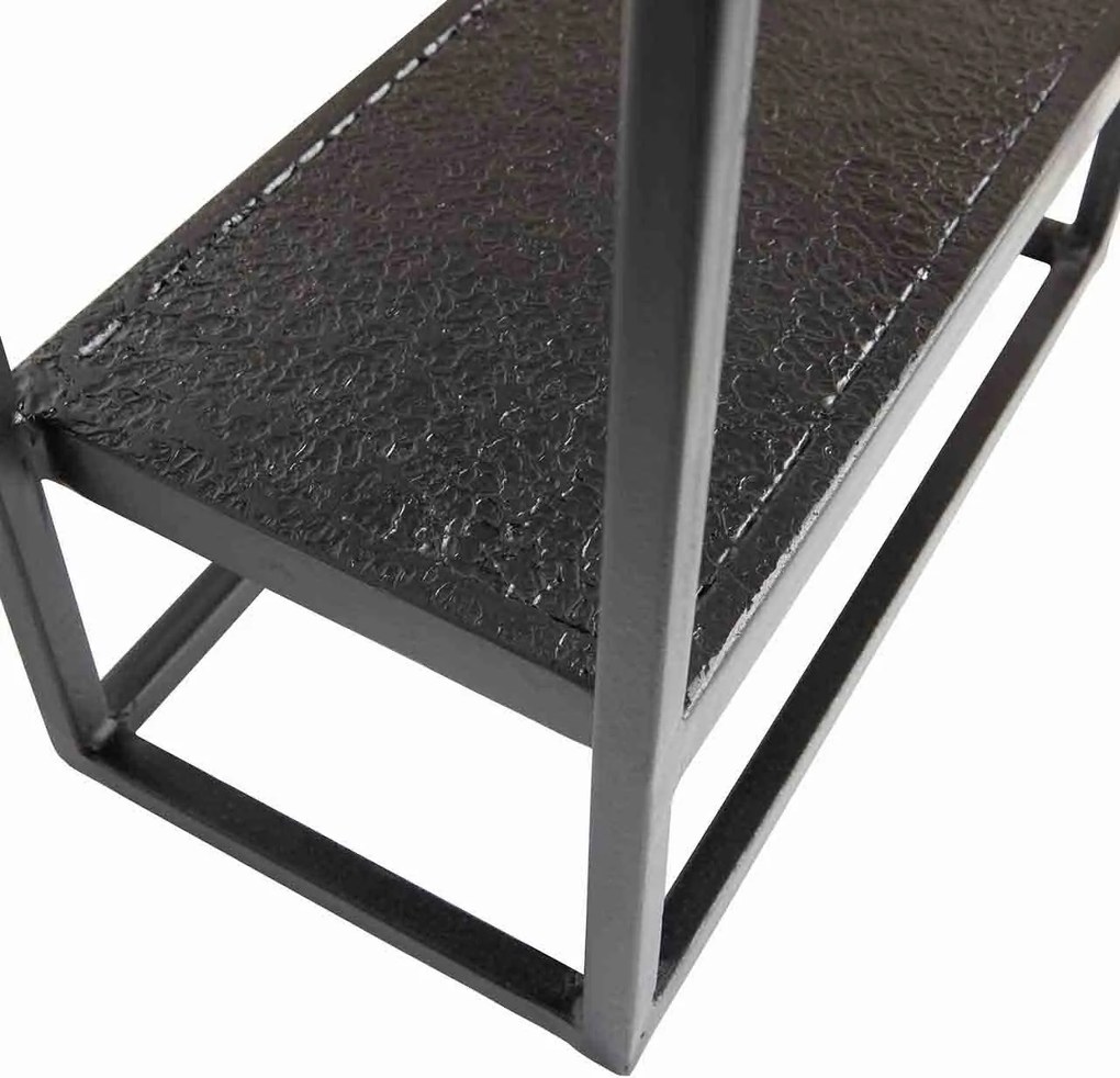 Čierna Polica Febe 60 × 40 × 20 cm WOOOD