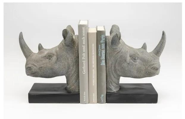 KARE DESIGN Zarážka na knihy Rhino set 2 ks 19,8 × 33,4 × 16,5 cm