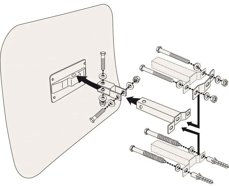 Dohľadové obdĺžnikové nerozbitné zrkadlo, 1000 x 800 mm