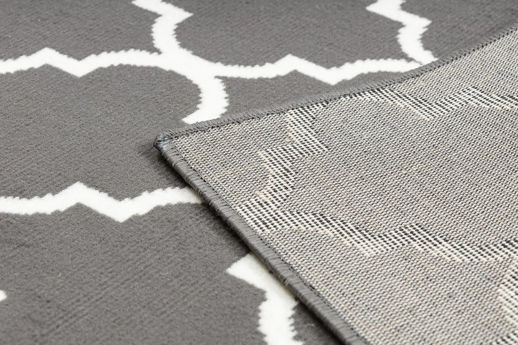 Koberec BCF Morad TRELLIS Vzor marocká mreža, antracit